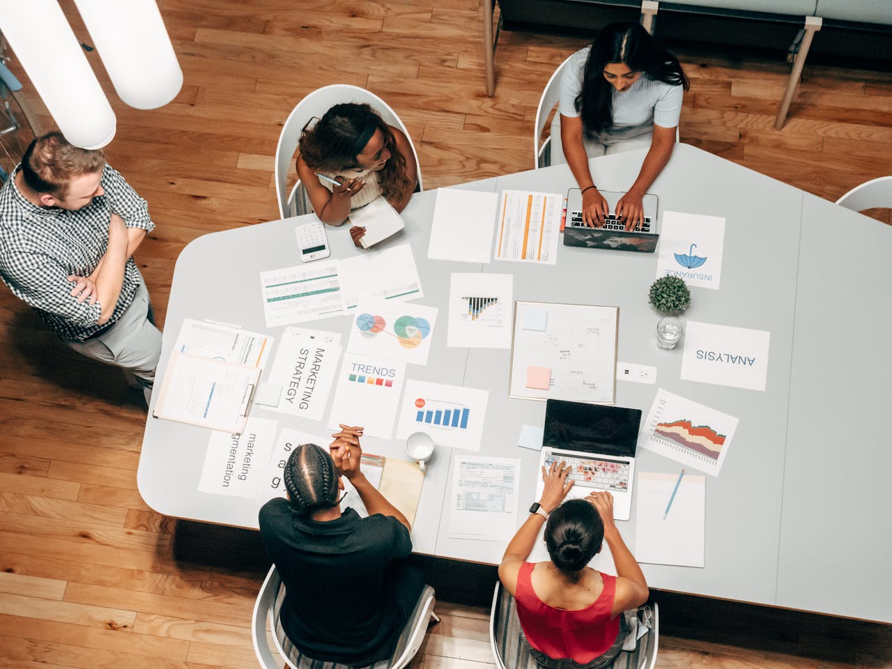 Entretien de recrutement dans une startup