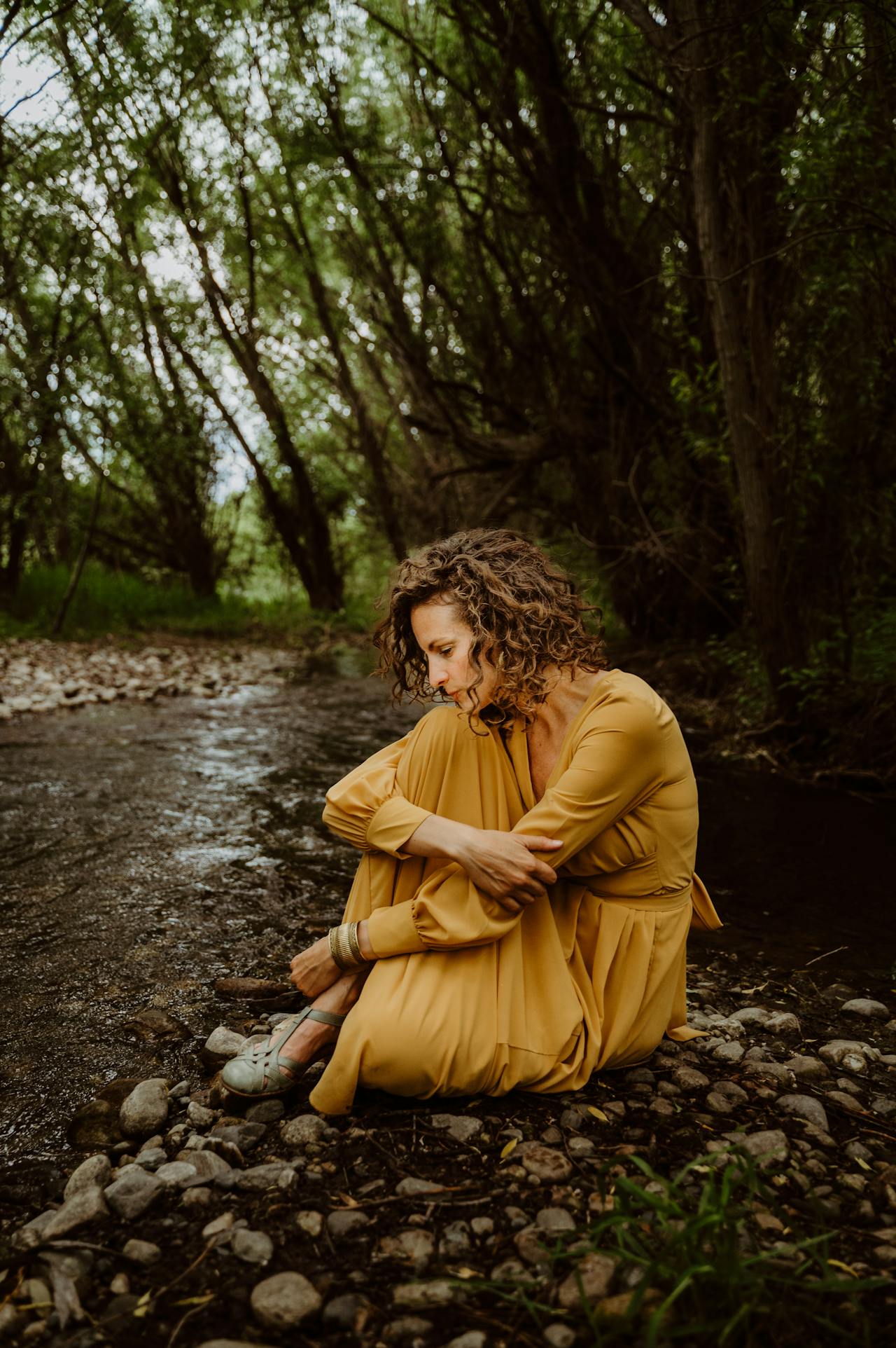 Portrait en pleine nature, introspection